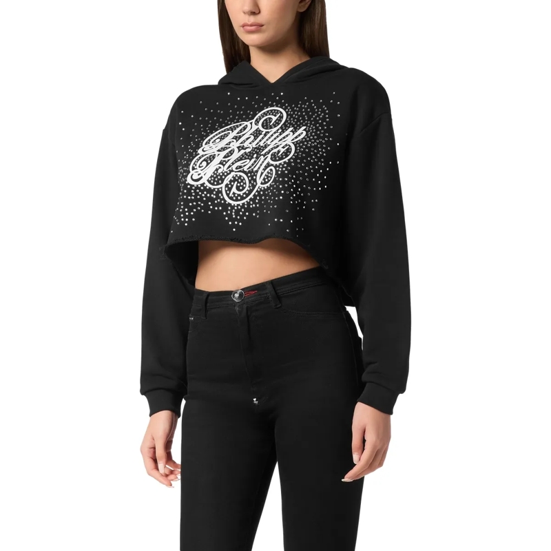 Philipp Plein Top Kapuzen-Sweatshirt Verziert schwarz(Image 3)