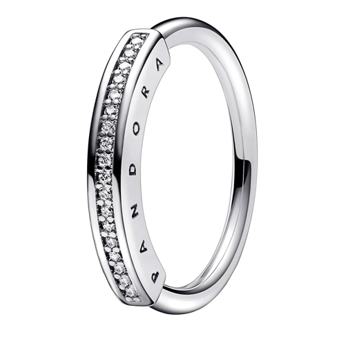 Pandora Signature I-D Pavé-Ring Sterling silver Anello pavé