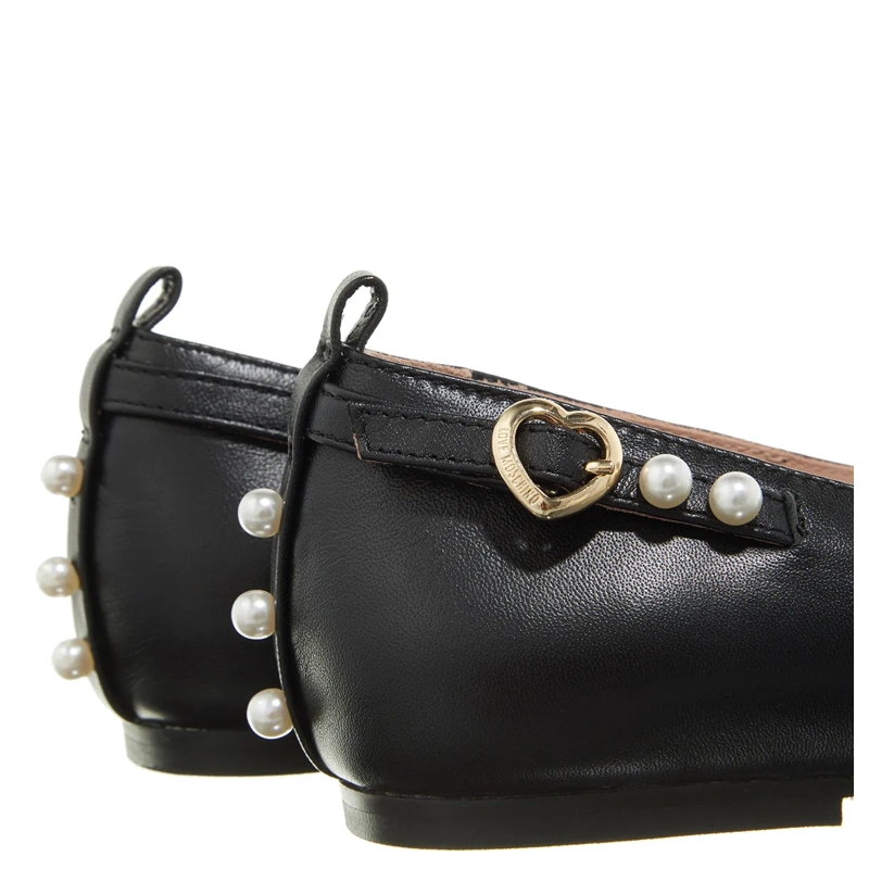 Love Moschino Ballerinas Pearls Ballerina Nero(Image 3)