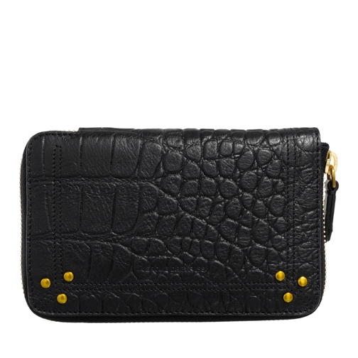 Jerome Dreyfuss Ritsportemonnee Julien Imprime Croco Noir