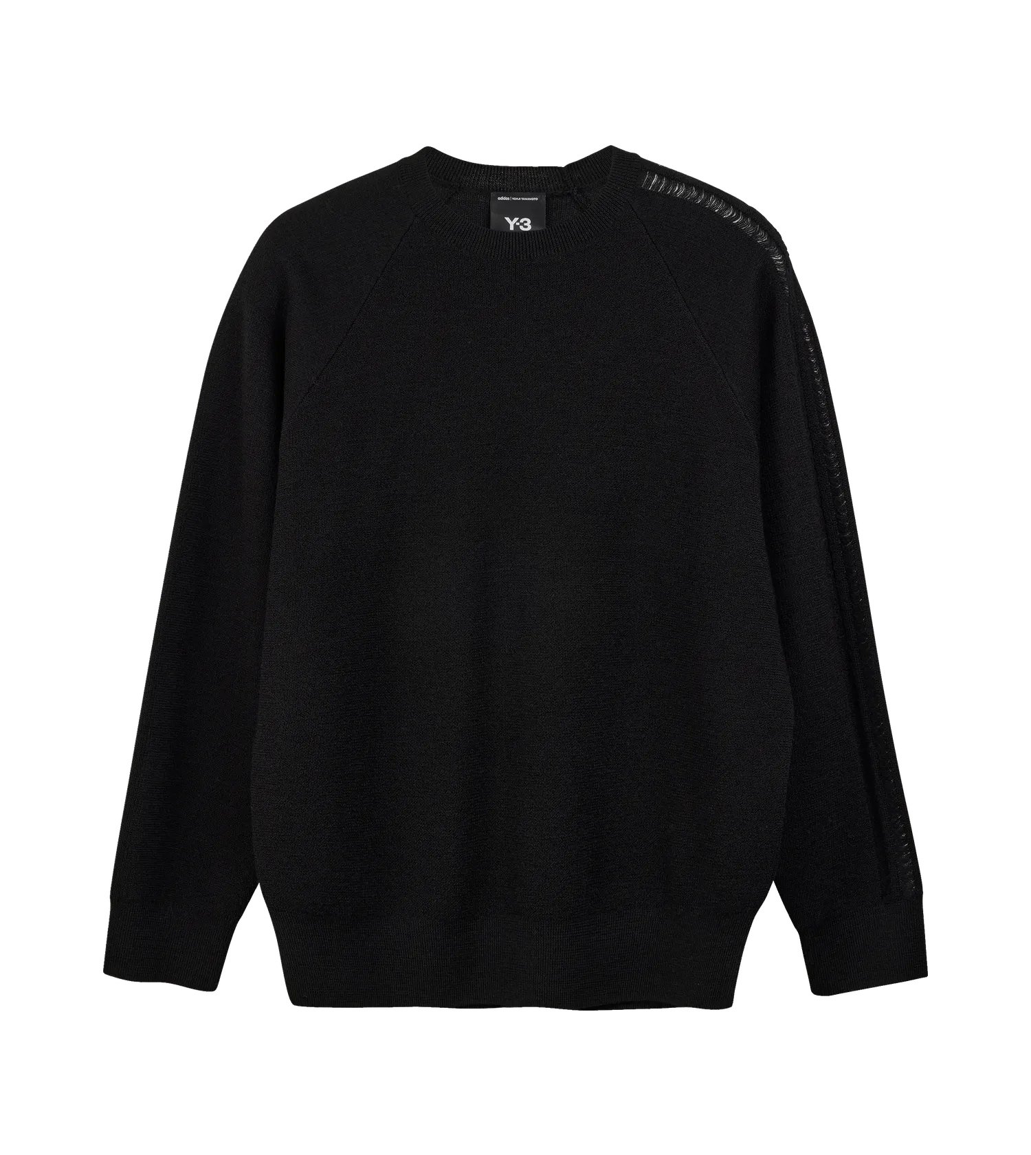 Y-3 - Sweatshirt aus weichem Wollstrick - Größe XL - schwarz