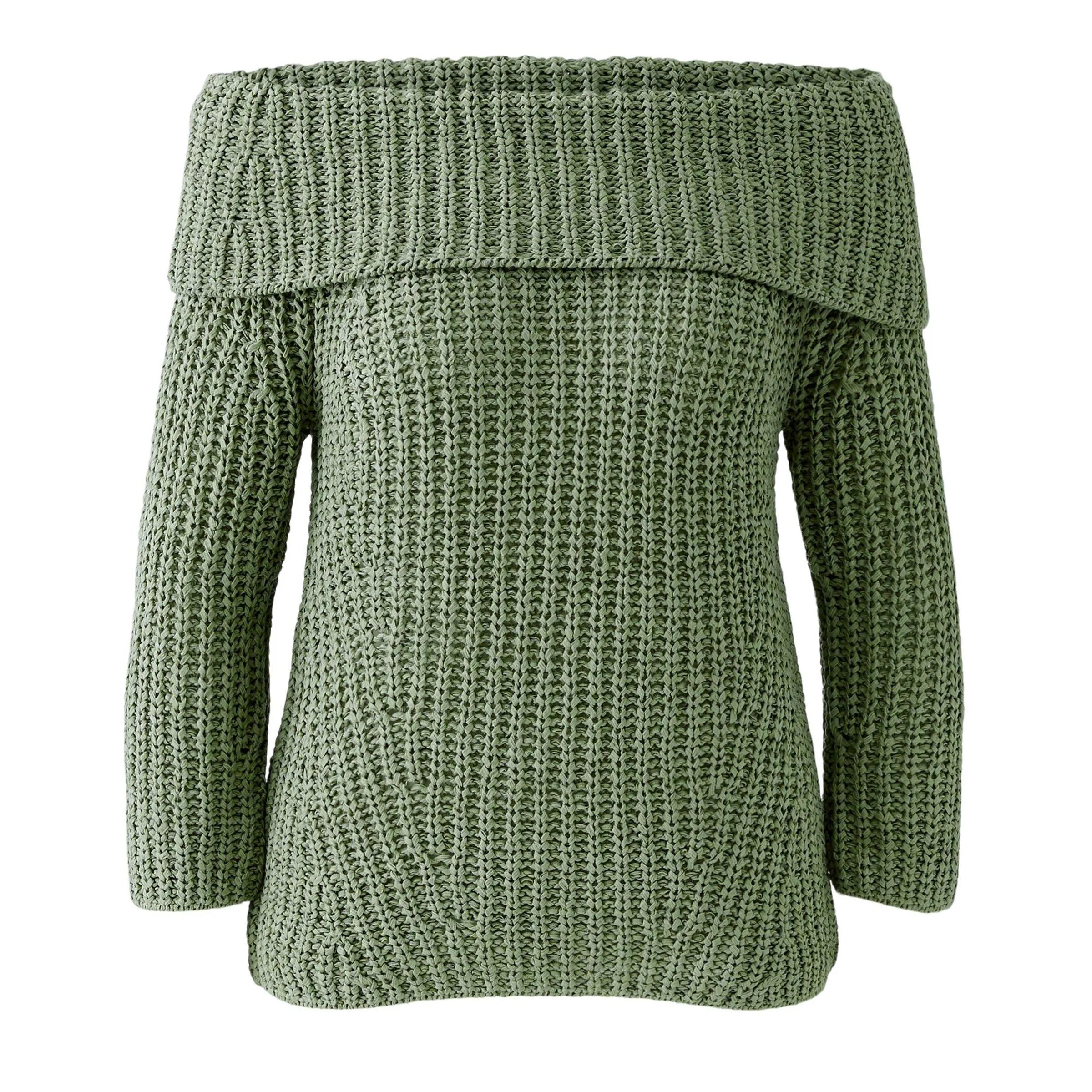 Thumbnail - Oui - Pullover - Größe 34 DAMEN B - grün