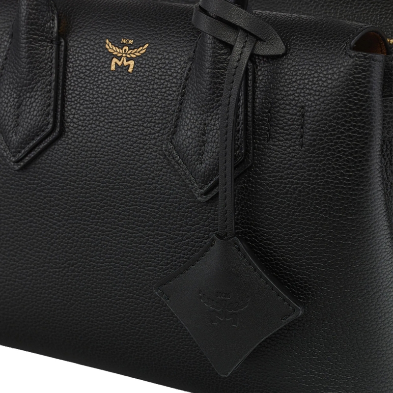 MCM Fourre-tout Milla Lthr Tote Sml Bk Black(Image 7)