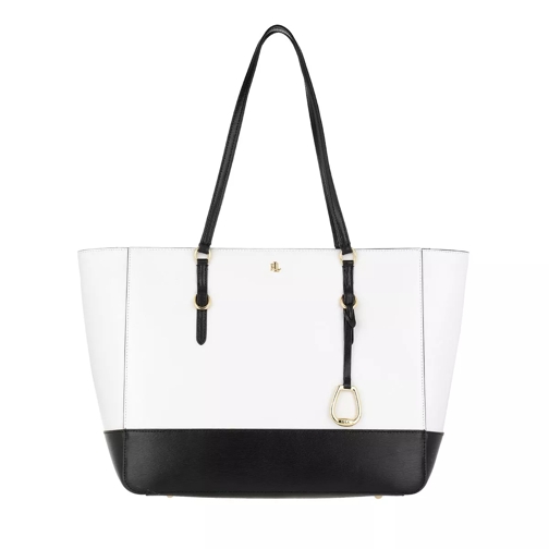 Lauren Ralph Lauren Medium Tote Bag Optic White/Black Borsa da shopping