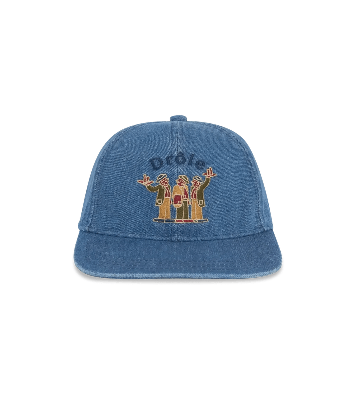 Drôle De Monsieur Mützen - Cap mit Crillon-Stickerei - Gr. ONE SIZE - in Grau - für Damen