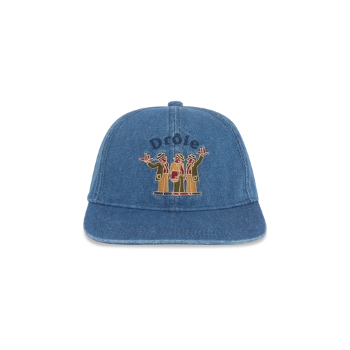 Drôle De Monsieur Mütze Cap mit Crillon-Stickerei STONE WASH STONE WASH