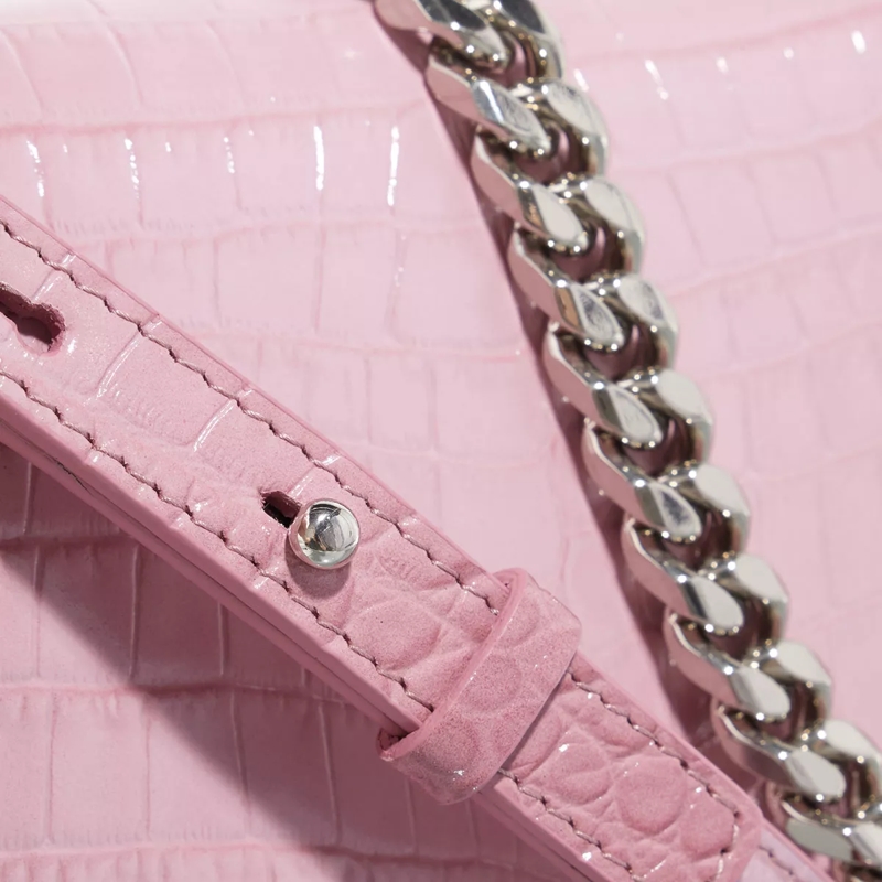 Alexander McQueen Minitasche Skull Embellished Embossed Shoulder Bag Pink(Image 5)