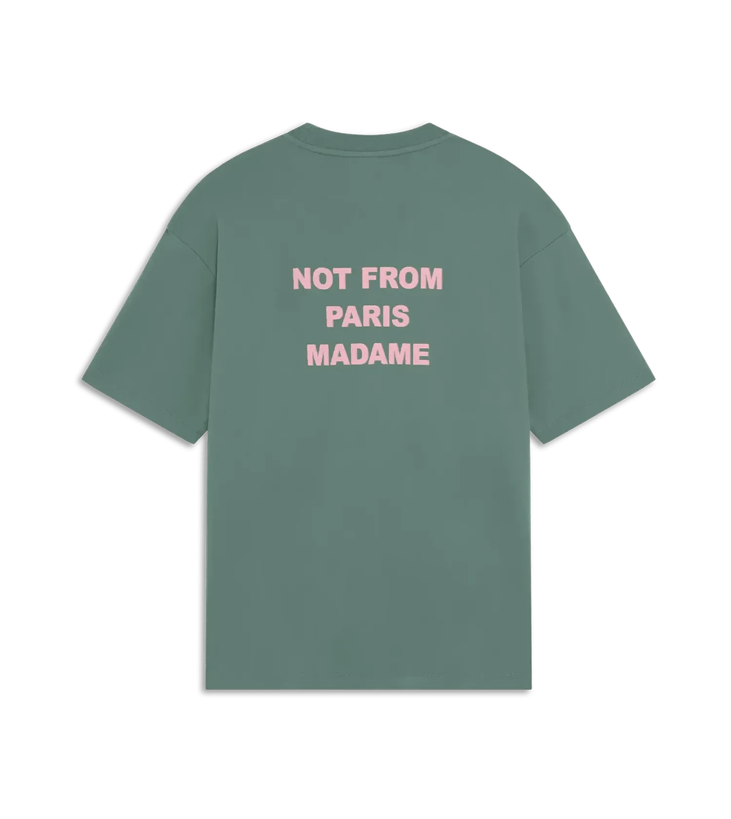 Drôle De Monsieur - T-Shirt mit Slogan-Print - Größe L - grün