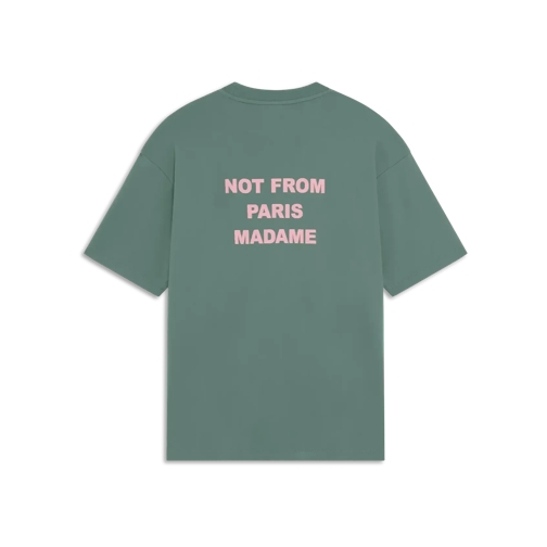 Drôle De Monsieur Chemises T-Shirt mit Slogan-Print DARK GREEN DARK GREEN