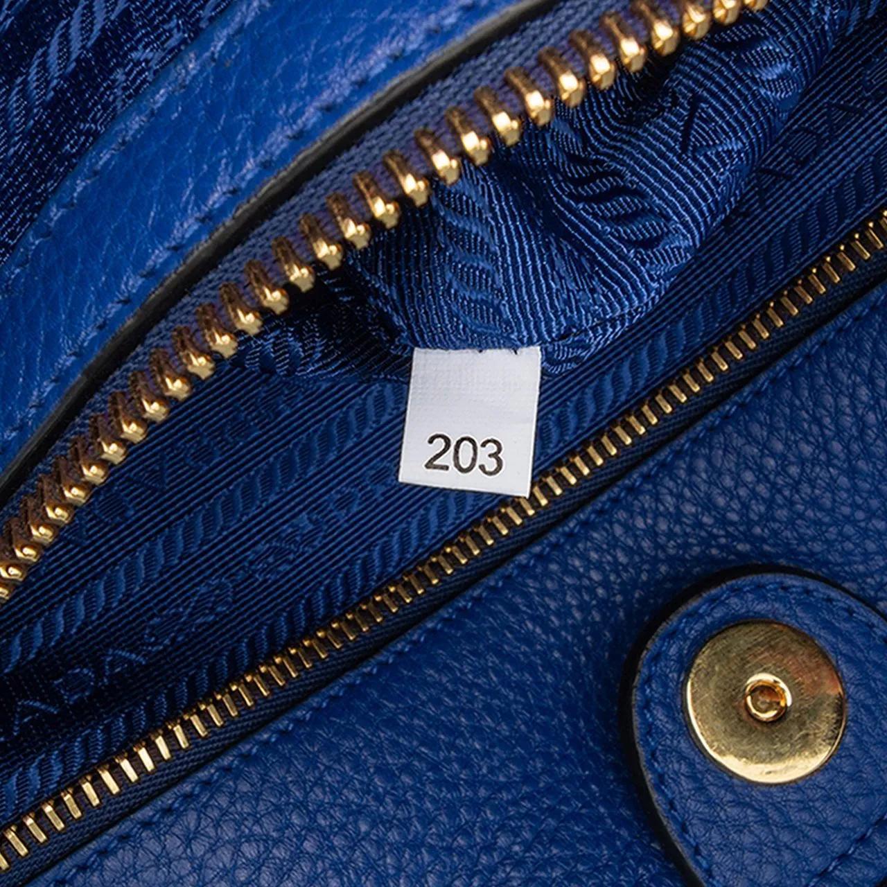 Thumbnail - Prada Shopper - Vitello Daino Tote - Gr. unisize - in Blau - für Damen