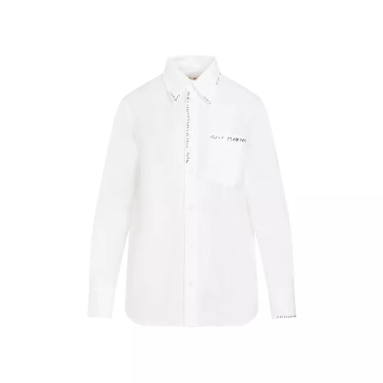 Marni - Lily White Cotton Shirt - Größe 40 - white