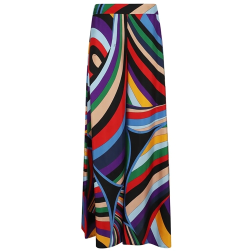 Pucci  Trousers - Silk Twill Multicolor