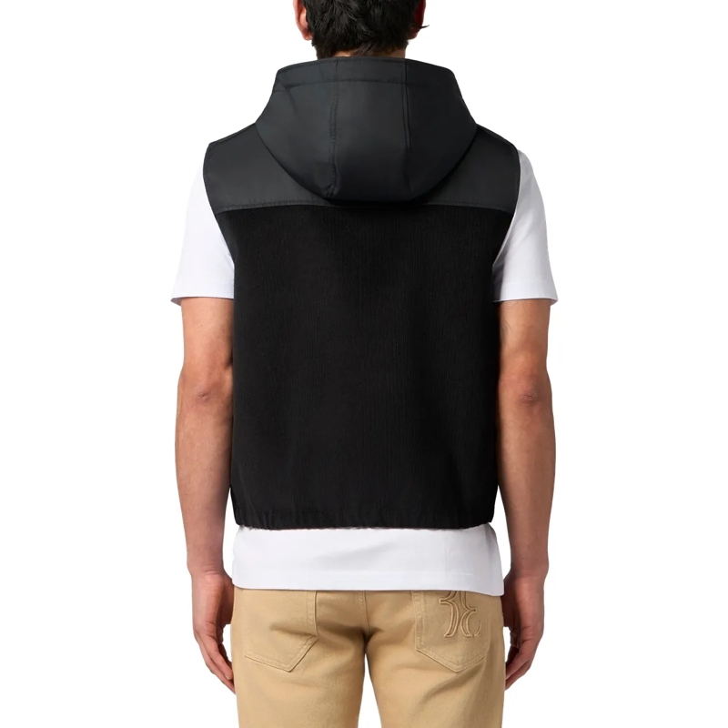 BILLIONAIRE Weste Velvet Nylon Short Vest schwarz(Image 2)