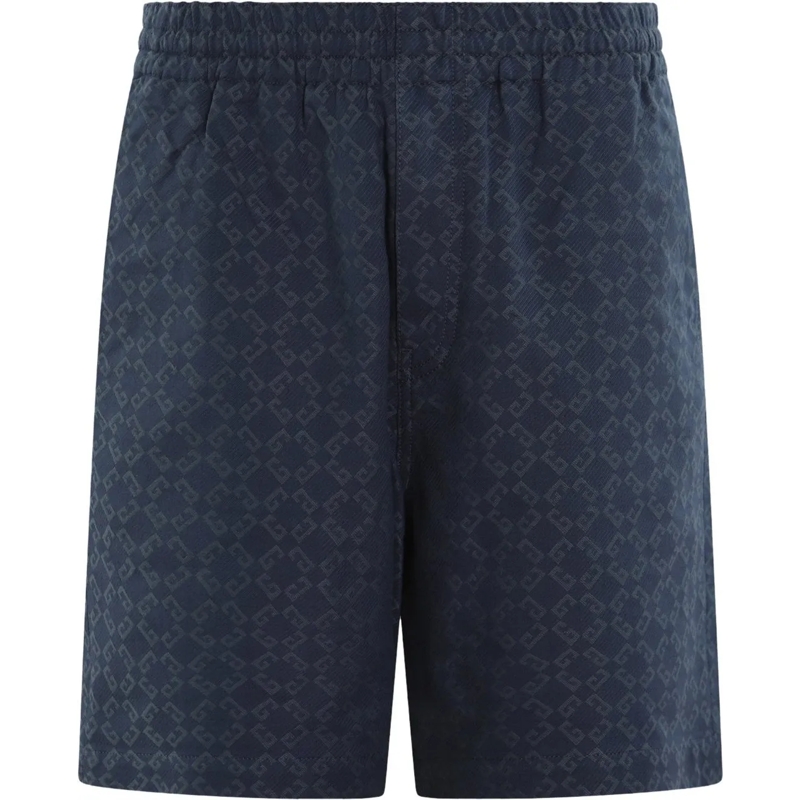 Givenchy  Heren Monogram Logo Short Blauw blau