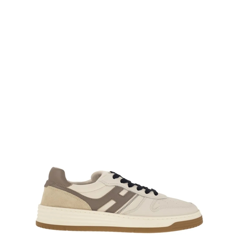Hogan Lage-top sneaker H630 - Leather Trainers With H On The Side Neutrals