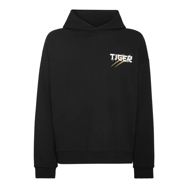 Plein Sport Top Hoodie Tiger Tokyo schwarz