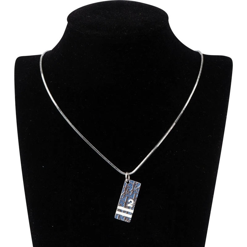 Christian Dior Mittellange Halskette Christian Dior Trotter Monogram No. 2 Necklace mehrfarbig