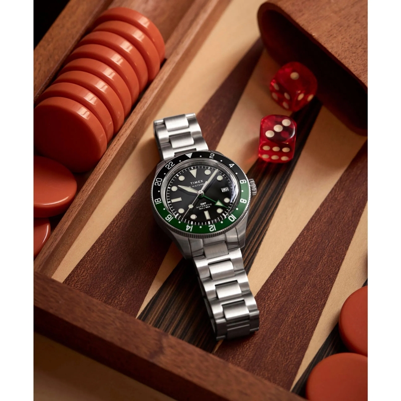 Timex Quarzuhr Mechanische Automatikuhr Waterbury Heritage Automa schwarz(Image 6)