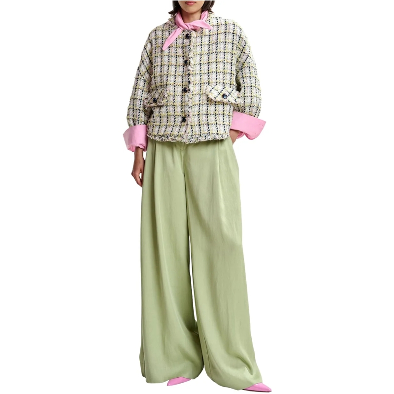 Essentiel Antwerp Trenchcoat Essentiel Antwerp Boxy Cropped Jacket Jackets Lich grün(Image 2)