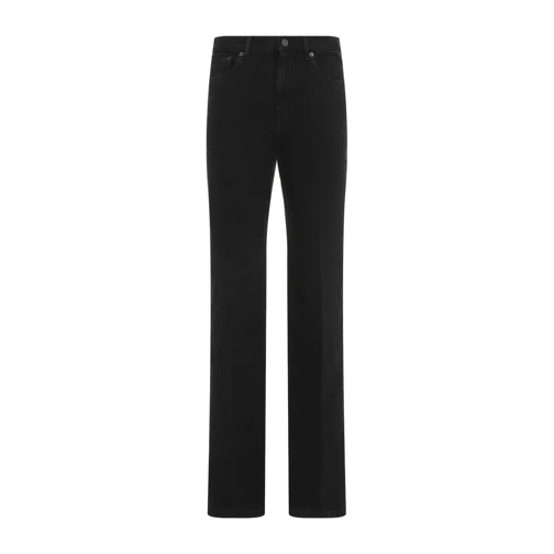 Saint Laurent Mid Rise Straight Jeans Black Jeans