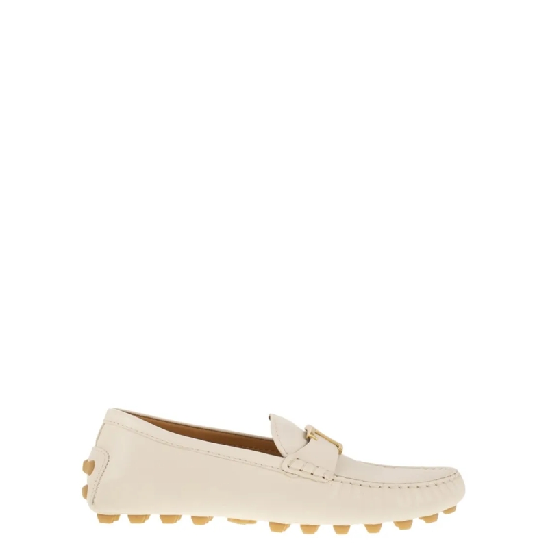 Tod's Ballerinas Bubble T Timeless Leather Flats Neutrals
