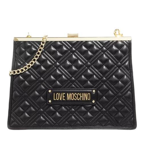 Love Moschino Quilted Bag Nero Rymlig shoppingväska