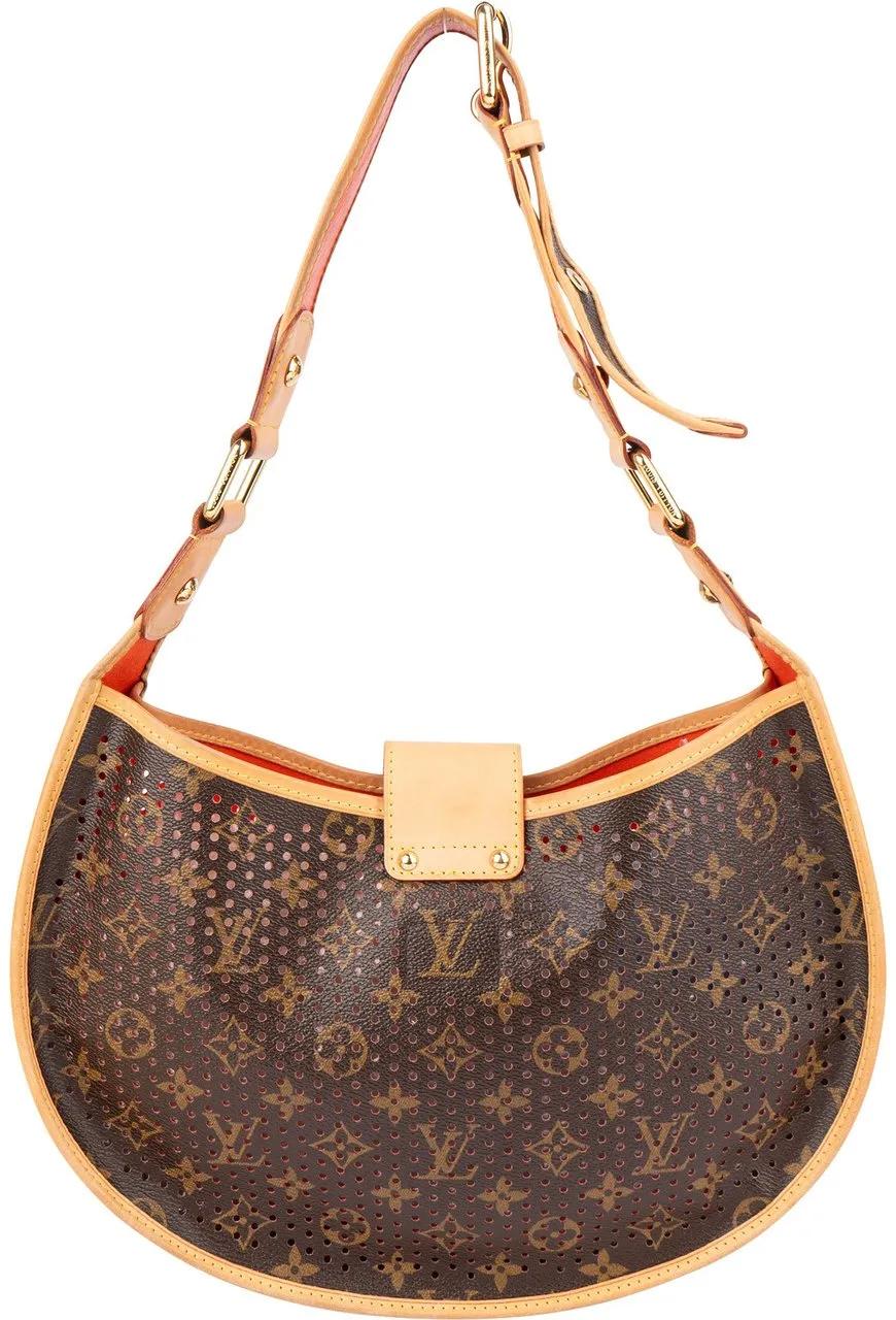 Thumbnail - Louis Vuitton Crossbody Bags - Louis Vuitton Limited Perforated Demi Lune Shoulde - Gr. unisize - in Braun - für Damen