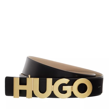 Hugo Zula Belt Black | Ledergürtel | Gürtel