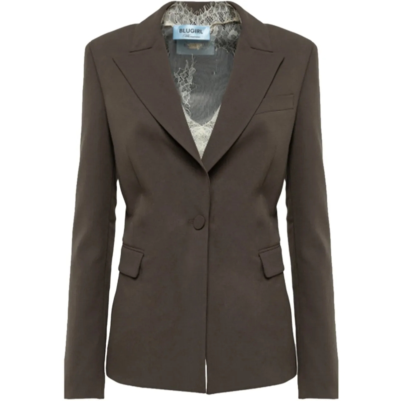 Blugirl Übergangsjacke Jackets Plain Chocolate braun