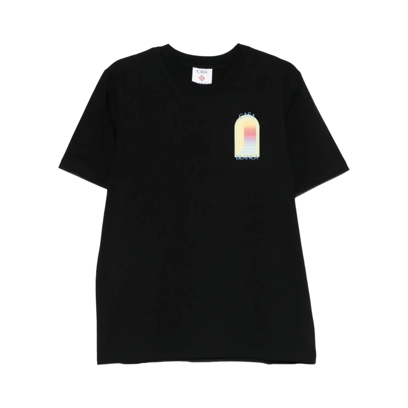 Casablanca  LÁrche T-Shirt mit grafischem Print black black