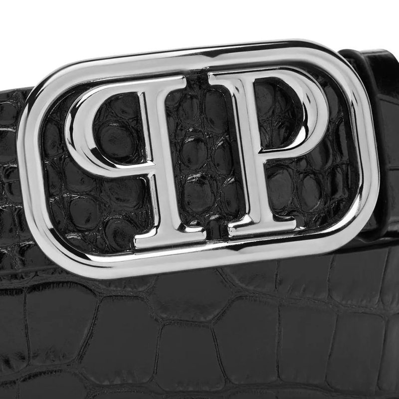 Philipp Plein Gürtel Gürtel Skull Crocco Print schwarz(Image 2)