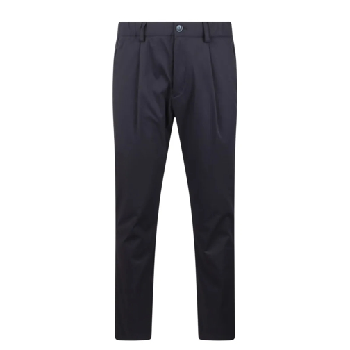 Herno Unwashed Lightweight Scuba Pants Blue 