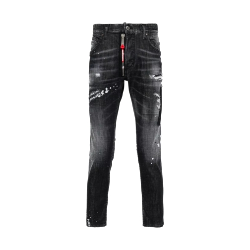 Dsquared2 Halbhohe Skater Slim-Fit-Jeans 900 black 