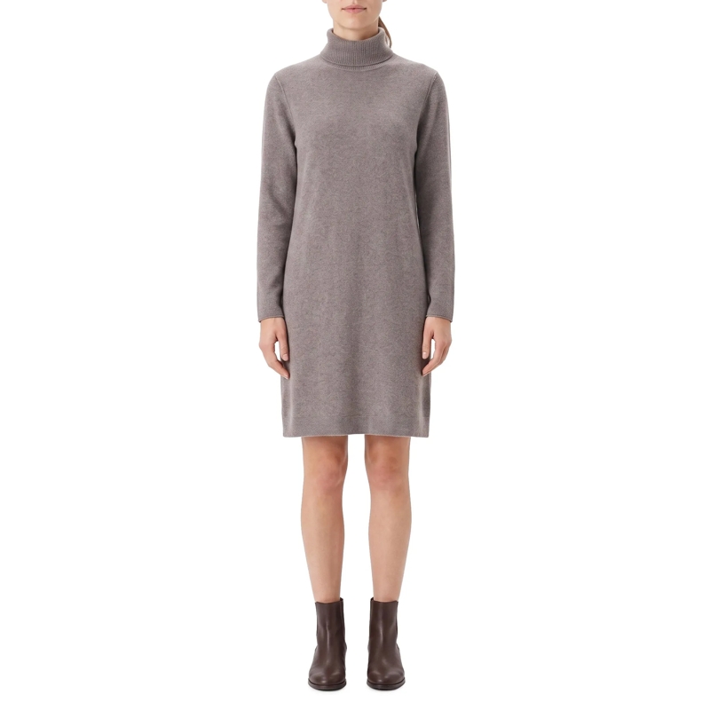Hemisphere Strickkleid Midikleid aus Kaschmir grau(Image 2)