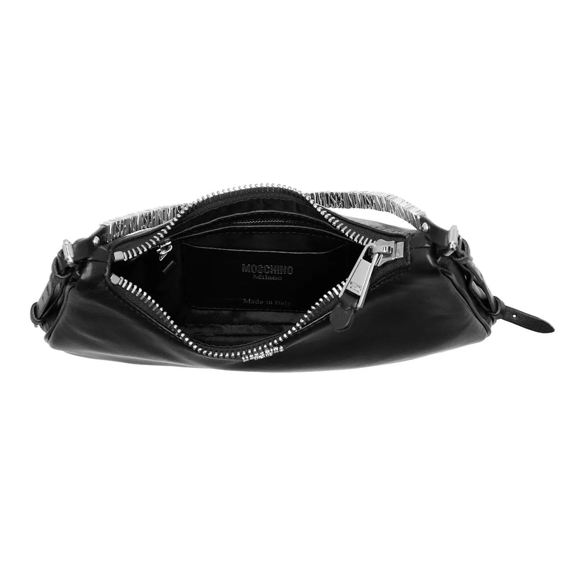 Moschino Hobo bags Mini Lettering in zwart