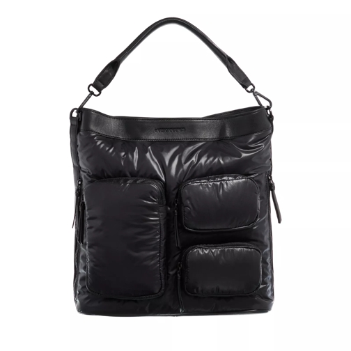 LES VISIONNAIRES Anni Pocket Black Shoulder Bag