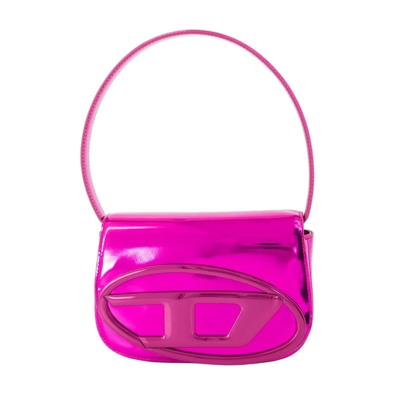 Diesel Schultertasche 1Dr Shoulder Bag - Leather - Fushia Pink