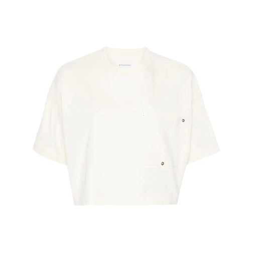 Bottega Veneta Chalk White Drop Shoulder T-Shirt White T-tröjor