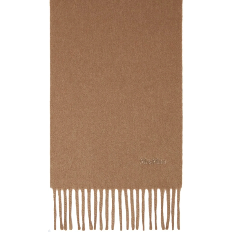 Max Mara Wollschal Scarfs Camel beige