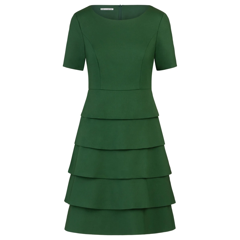 Kraimod Midikleid Cocktailkleid dunkel-grün