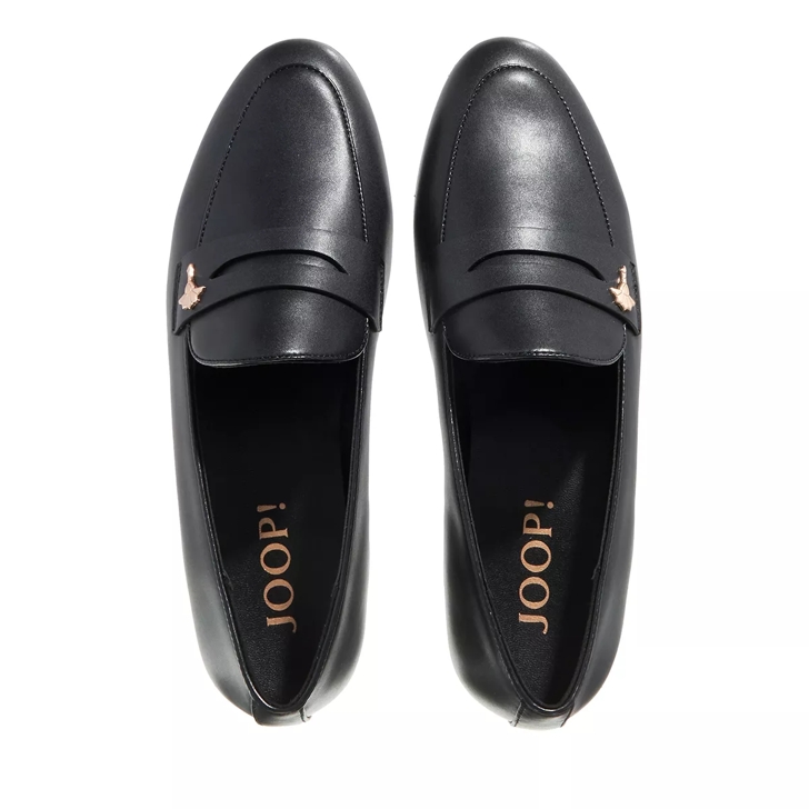 Black loafers slip on online