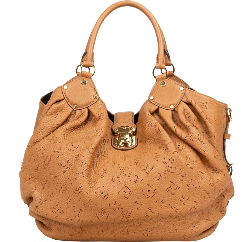 Louis Vuitton Tote Louis Vuitton Leather Monogram Mahina Shoulder Bag braun