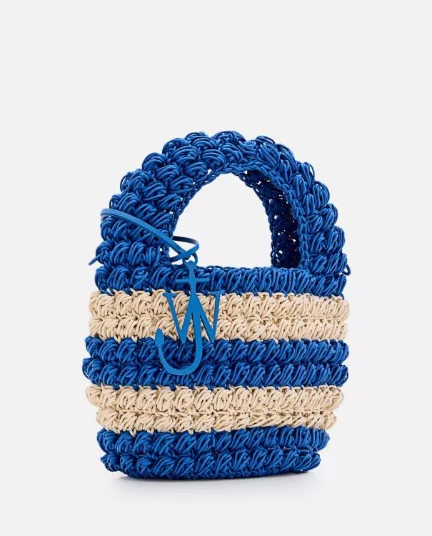 J.W.Anderson Totes & shoppers Popcorn Woven Basket Bag in blauw