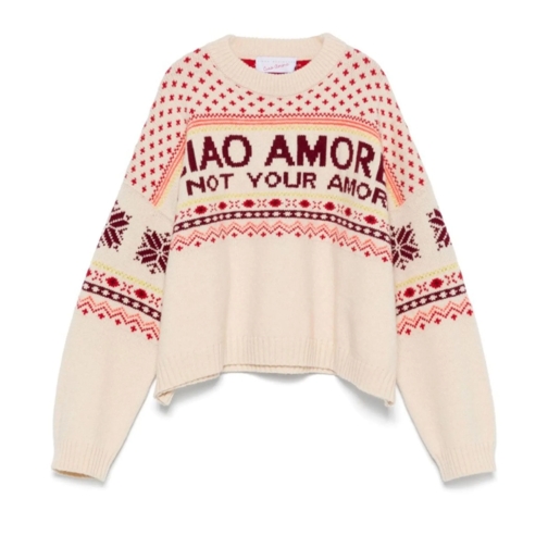 GIADA BENINCASA Pullover Crewneck I'm Not Your Amore Neutrals