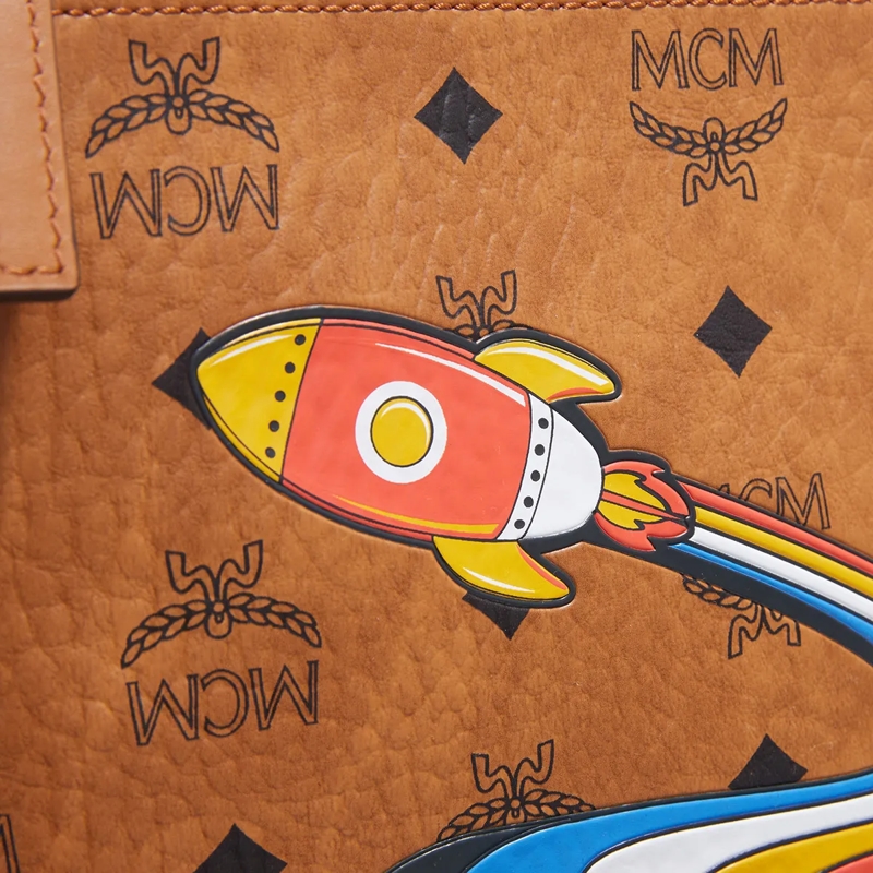 MCM Pochette Visetos Flat Pouch Medium Cognac(Image 3)