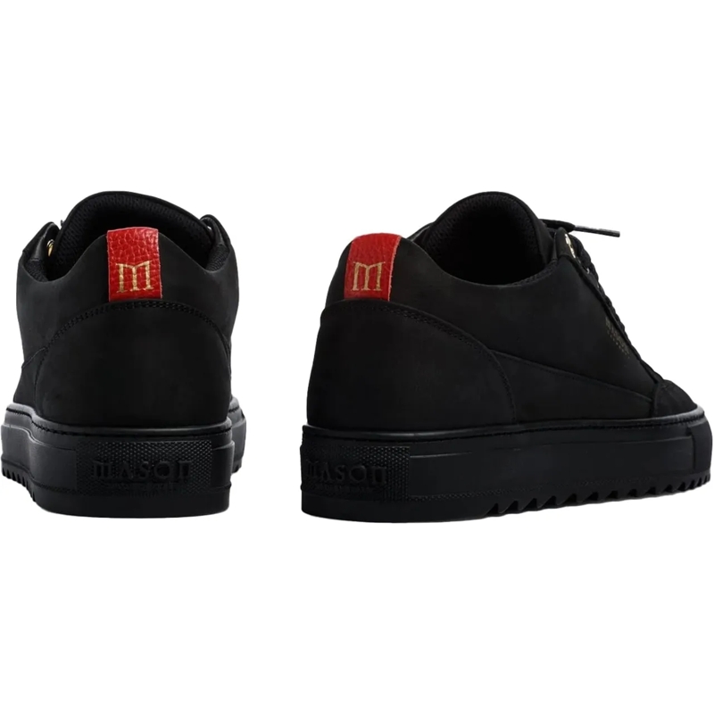 Mason Garments Low-Top-Sneaker Heren Tia Nabuk Sneaker Zwart schwarz(Image 3)