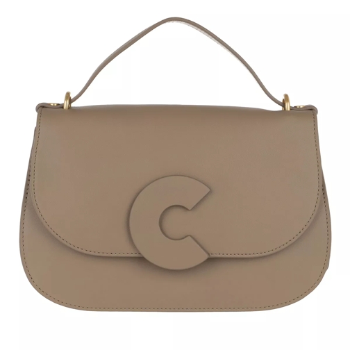 Coccinelle Craquante Smooth Crossbody Bag Taupe Crossbody Bag