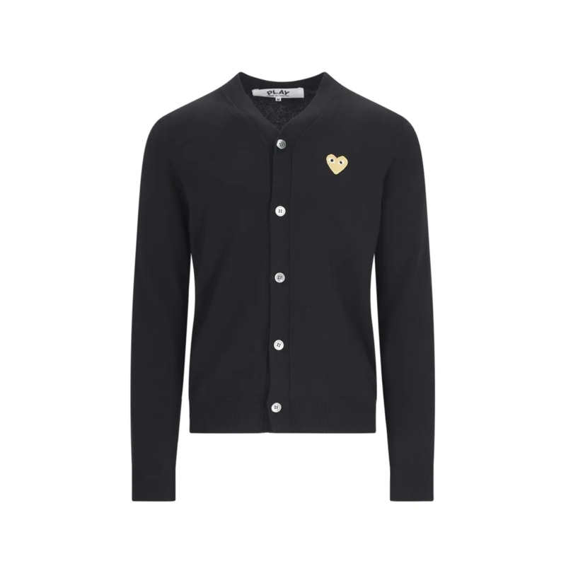 Comme des Garcons Strickjacke V-Neck Black Wool Cardigan Black