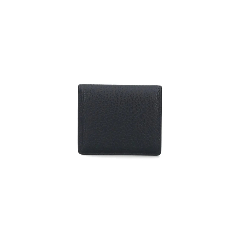 Maison Margiela Geldbörse Compact Cardholder With Four-Stitch Detailing Black