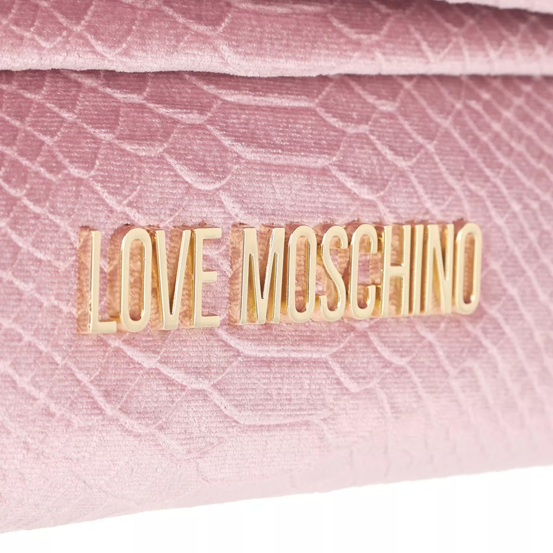 Love Moschino Crossbody Bag Borsa Velluto St.Anaconda  Rosa(Image 5)